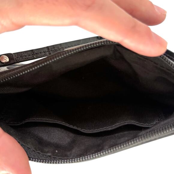 Coach Y2K Black & Silver Metallic Leopard Wristlet Wallet - Picture 5 of 5